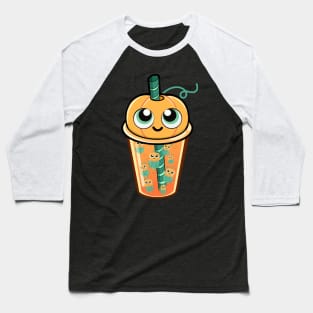 Pumpkin Boba Jellyfish Baseball T-Shirt